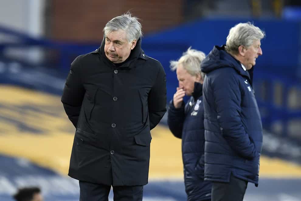 Everton manager Carlo Ancelotti was left to rue missed opportunities against Palace