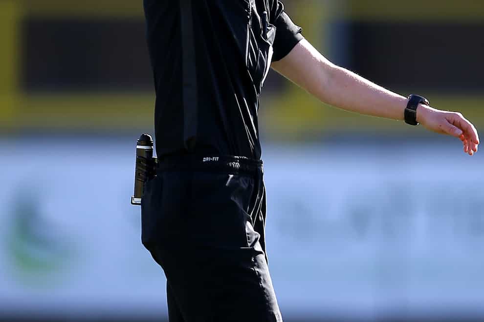 Rebecca Welch made history by refereeing Harrogate's Sky Bet League Two fixture against Port Vale