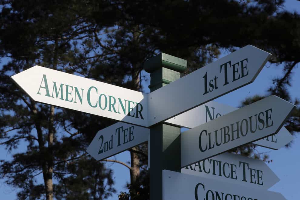 Signage at Augusta National
