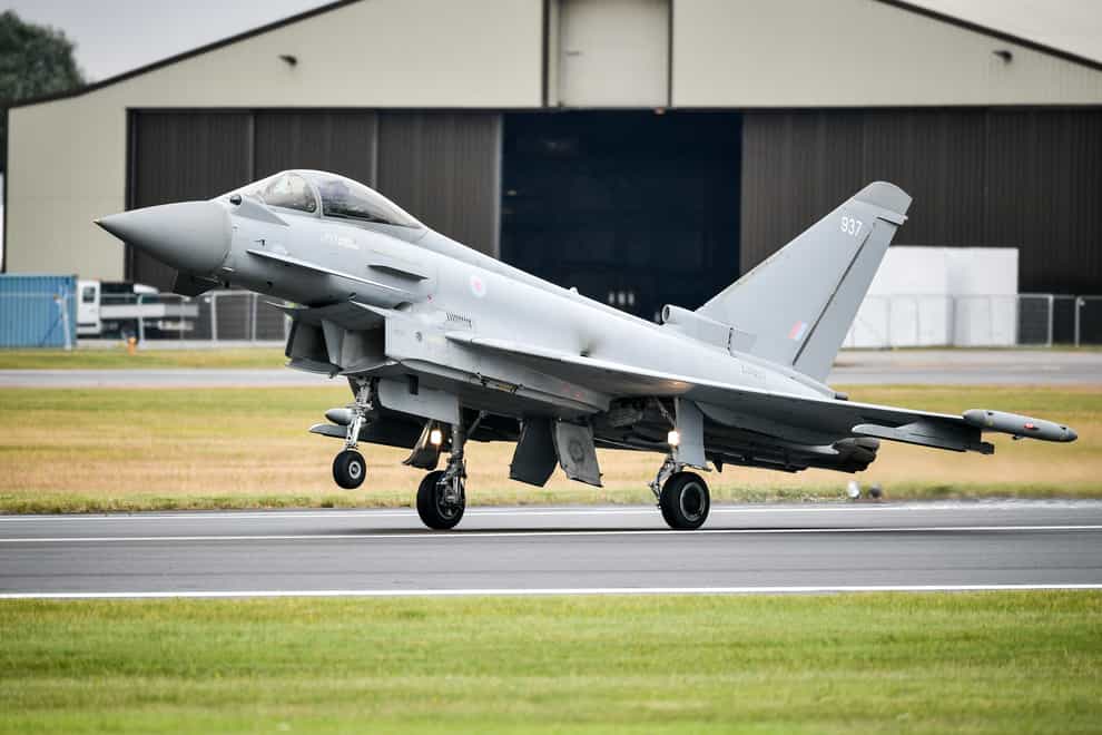 The RAF used Typhoon FGR4 aircraft to help conduct the strike against IS terrorists