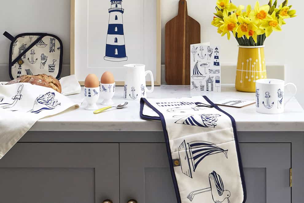 Items from the Nautical Seaside Collection, from Victoria Eggs