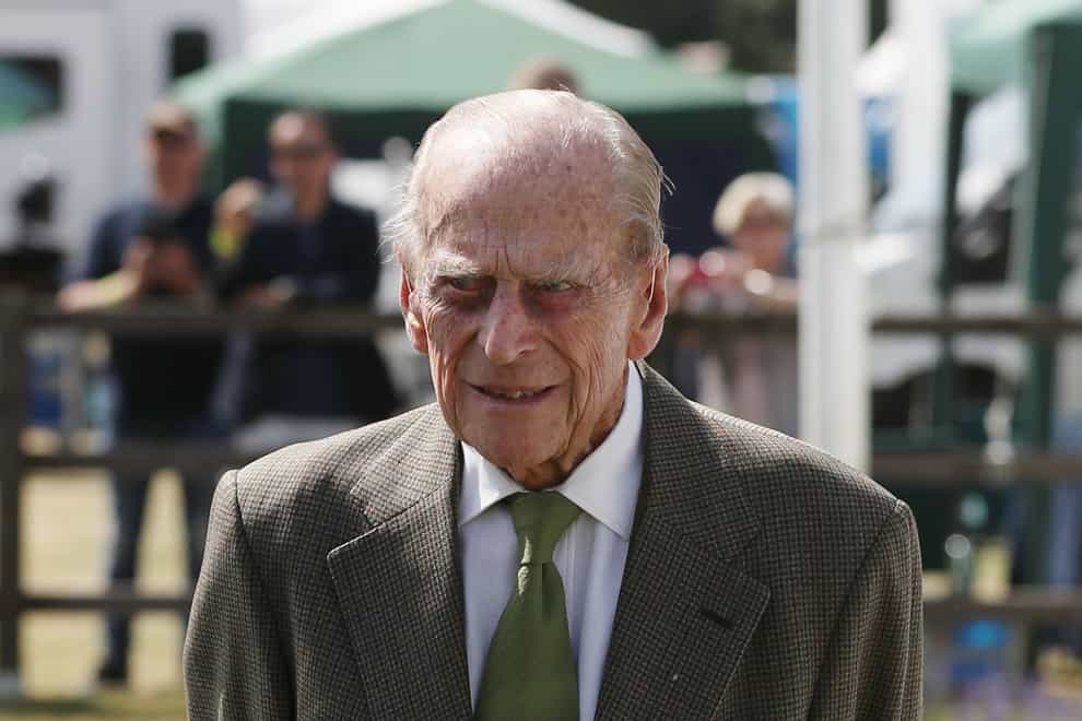 The Duke of Edinburgh during the polo at the Guards Polo Club, Windsor