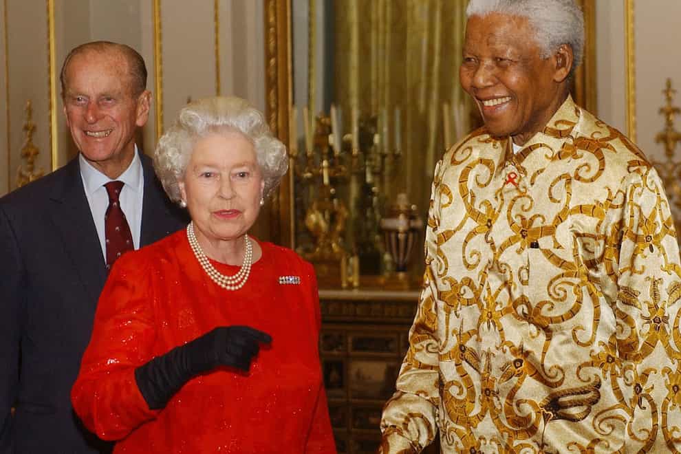 The Queen, Duke of Edinburgh and Nelson Mandela