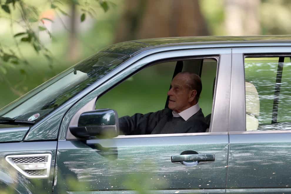The Duke of Edinburgh driving