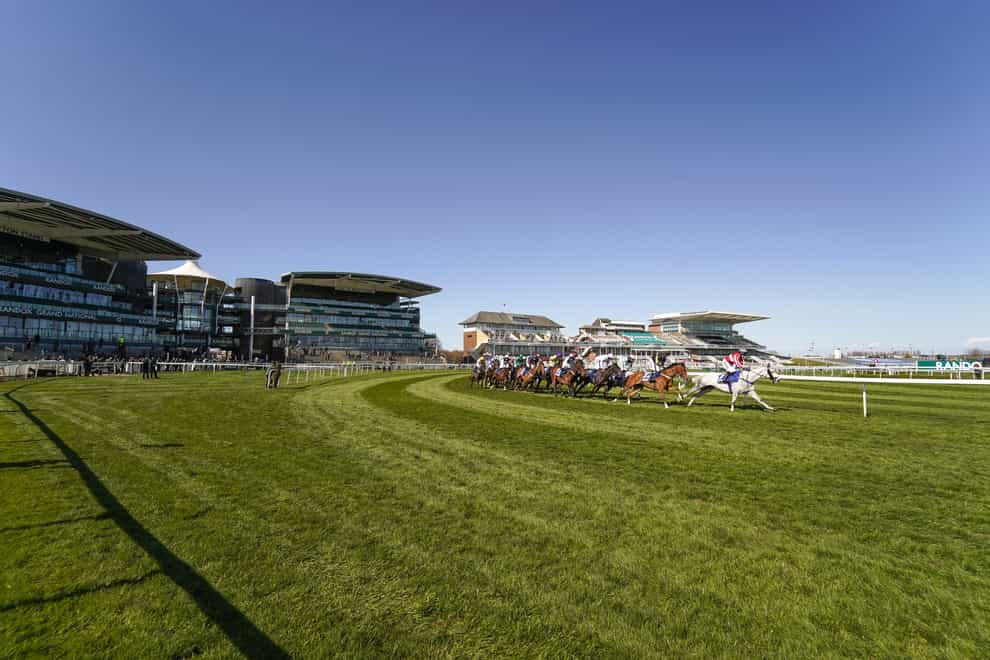 Runners and riders at Aintree on Friday