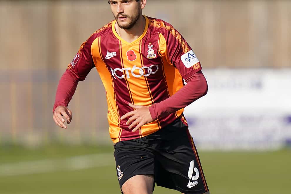 Anthony O'Connor in action for Bradford