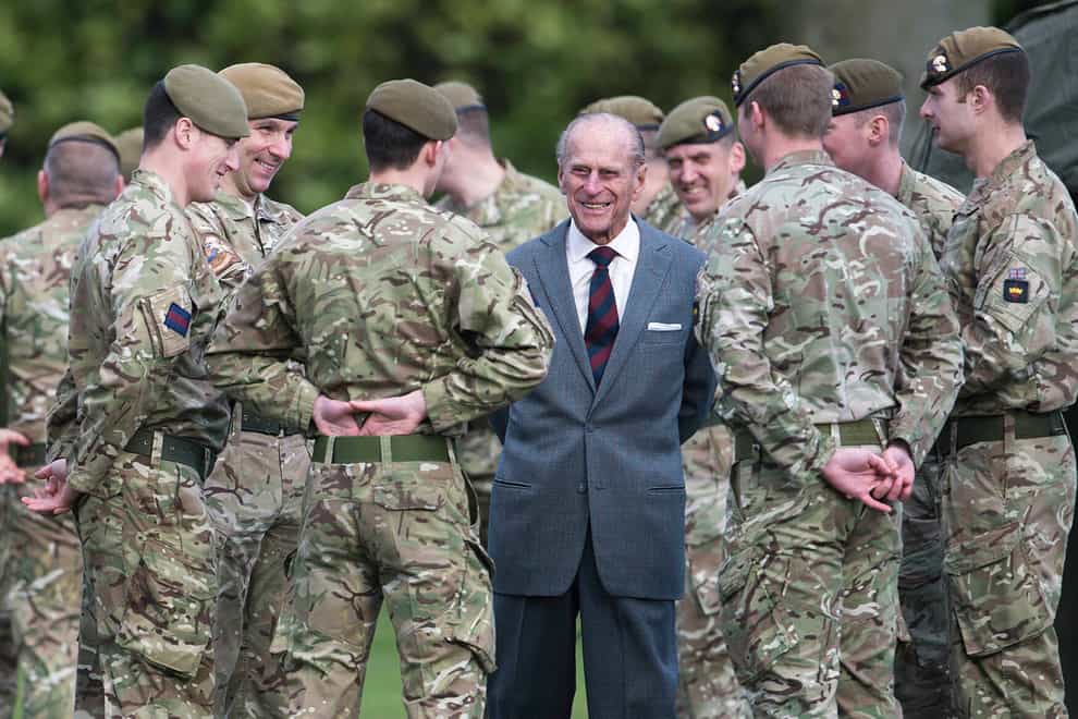 The Duke of Edinburgh's funeral will feature elements of the military with which he was closely associated (Paul Grover/PA)