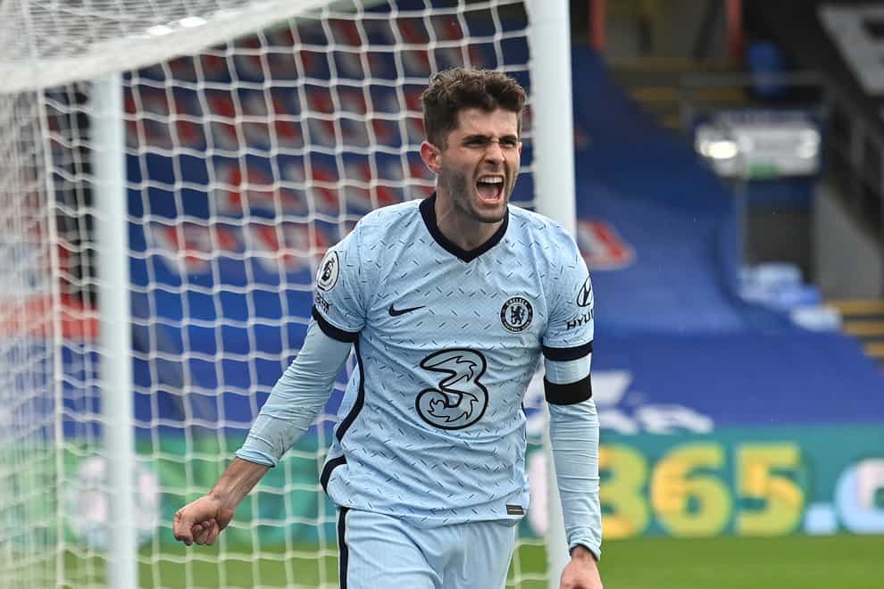 Christian Pulisic struck a brace in Chelsea's 4-1 win at Crystal Palace