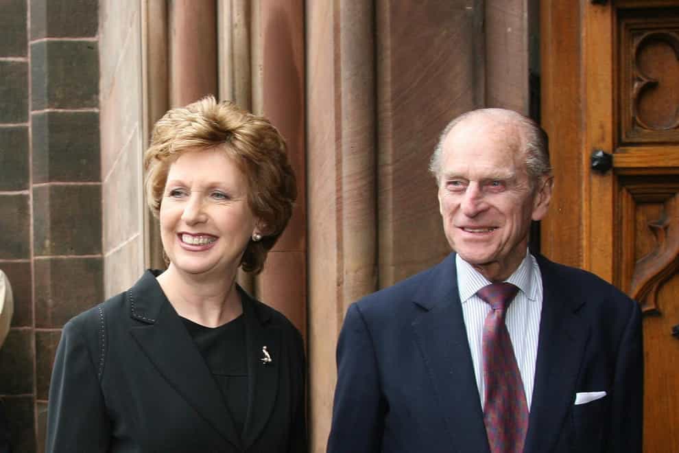 Mary McAleese with the Duke of Edinburgh