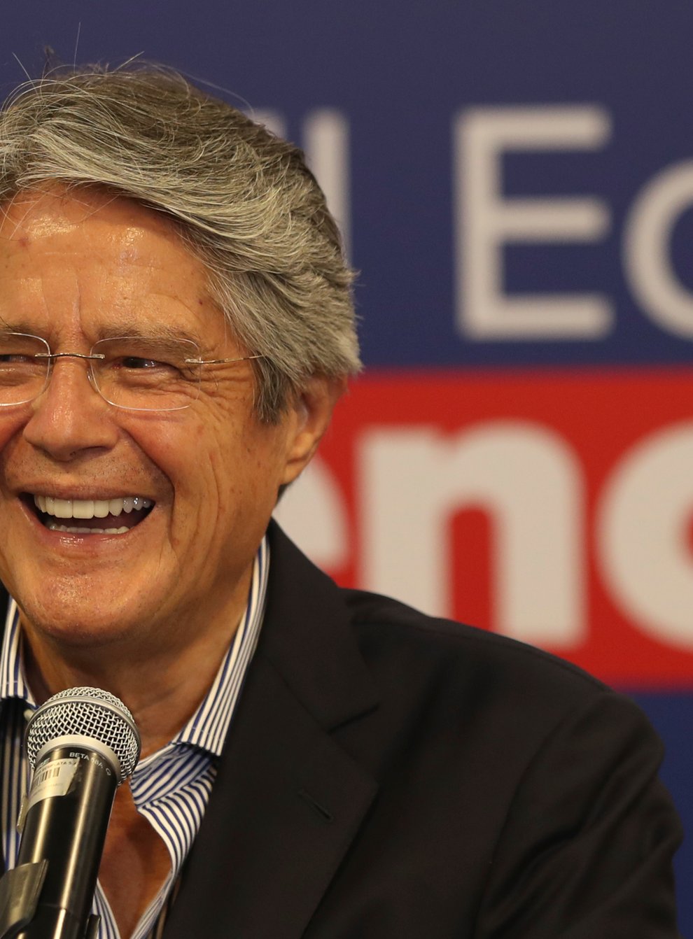 Ecuador’s president-elect Guillermo Lasso smiles