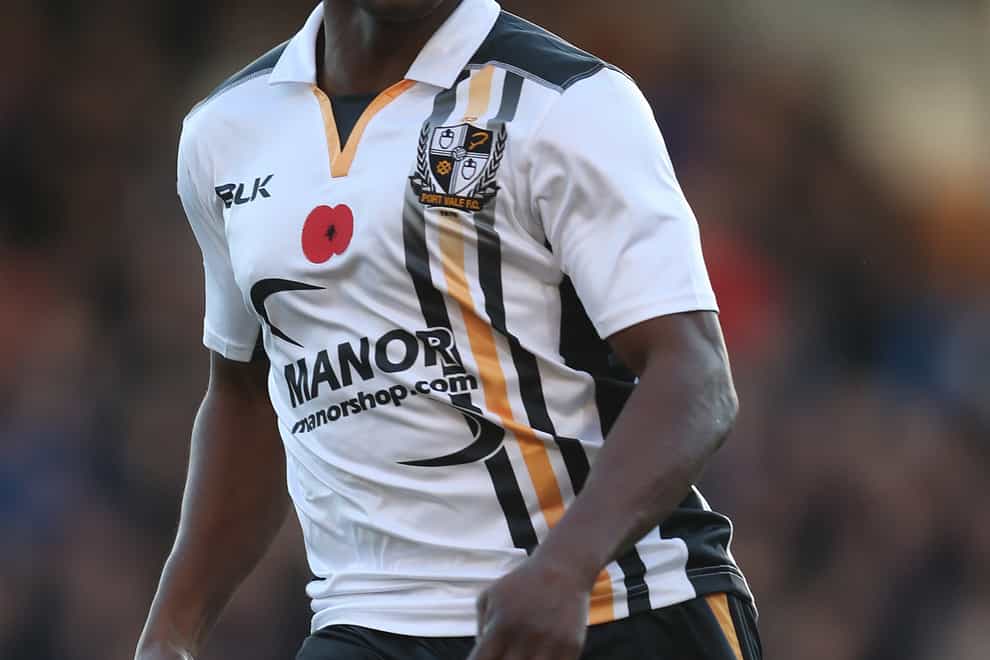 Manny Oyeleke in action for Port Vale