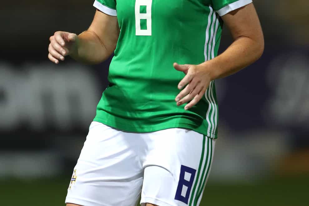 Skipper Marissa Callaghan scored the first goal as Northern Ireland qualified for the Euro 2022 finals with victory over Ukraine