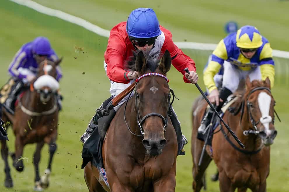 Sacred (middle) won the Lanwades Stud Nell Gwyn Stakes at Newmarket