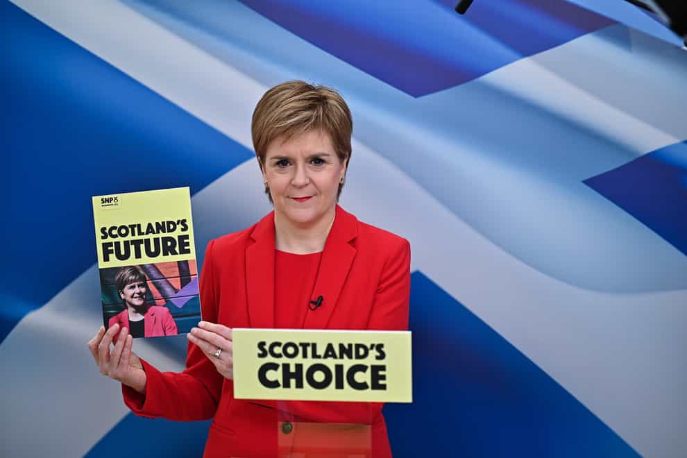 Nicola Sturgeon launches the SNP's election manifesto
