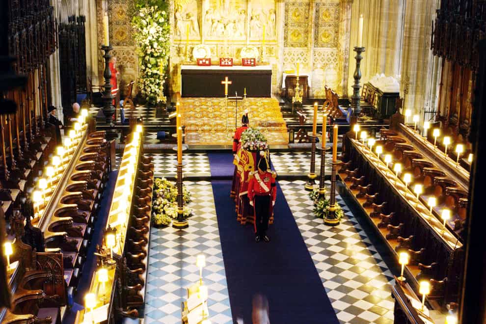 Princess Margaret funeral at St George's Chapel in Windsor