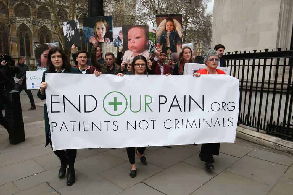 Protest in support of medicinal cannabis