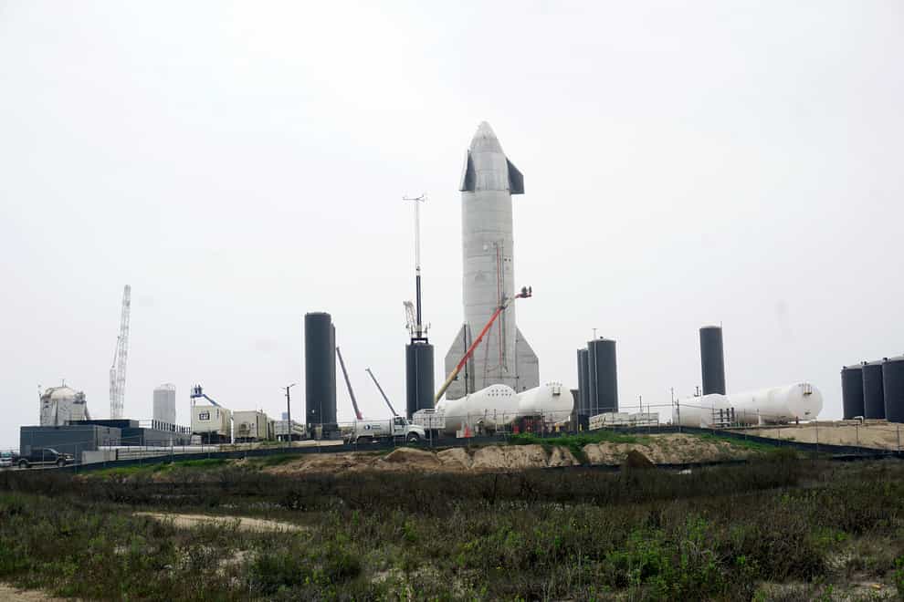 SpaceX’s SN15 Starship prototype sits on a launch pad