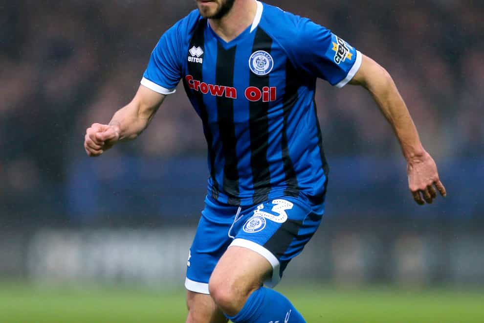 Jimmy Keohane in action for Rochdale
