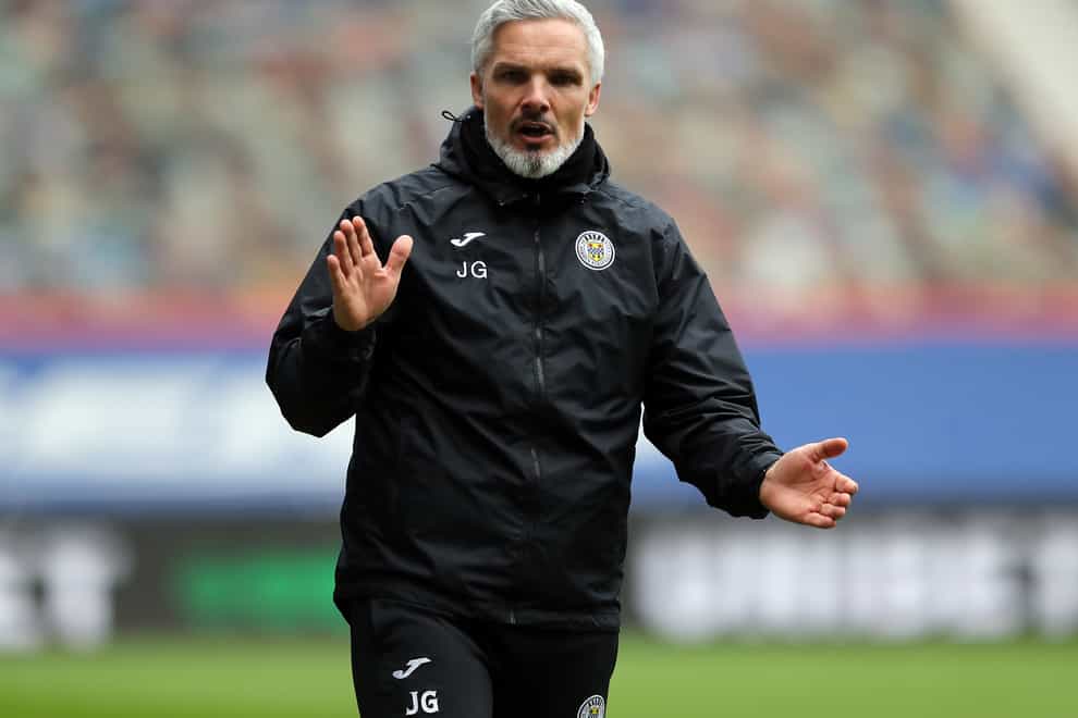St Mirren manager Jim Goodwin, pictured, is losing youngster Dylan Reid to exams