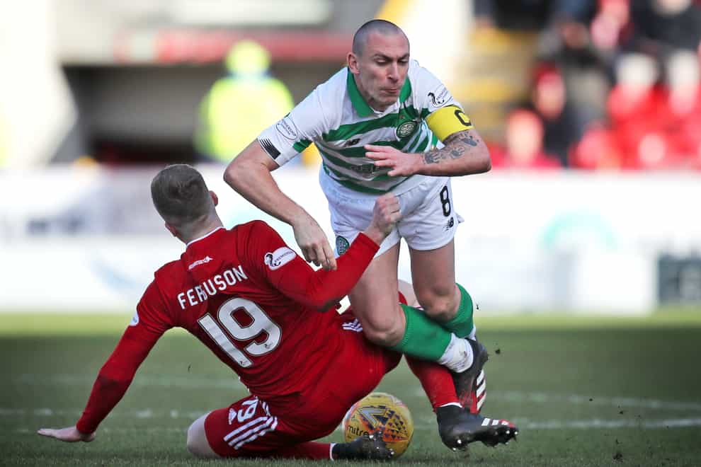 Scott Brown is set to face Aberdeen for the last time as a Celtic player