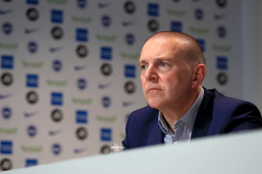 Paul Barber during a press conference