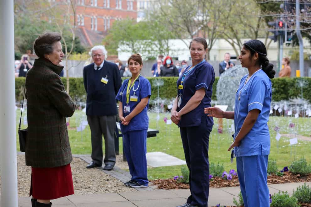 The Princess Royal visiting Cheltenham General Hospital