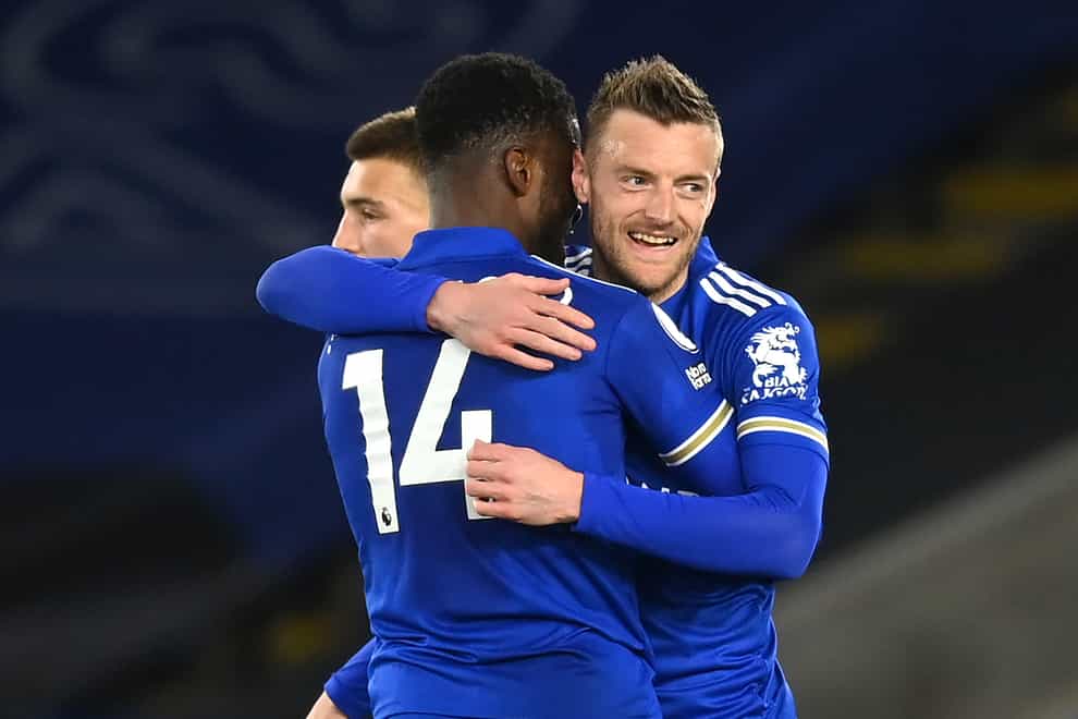 Jamie Vardy ended his goal drought against West Brom