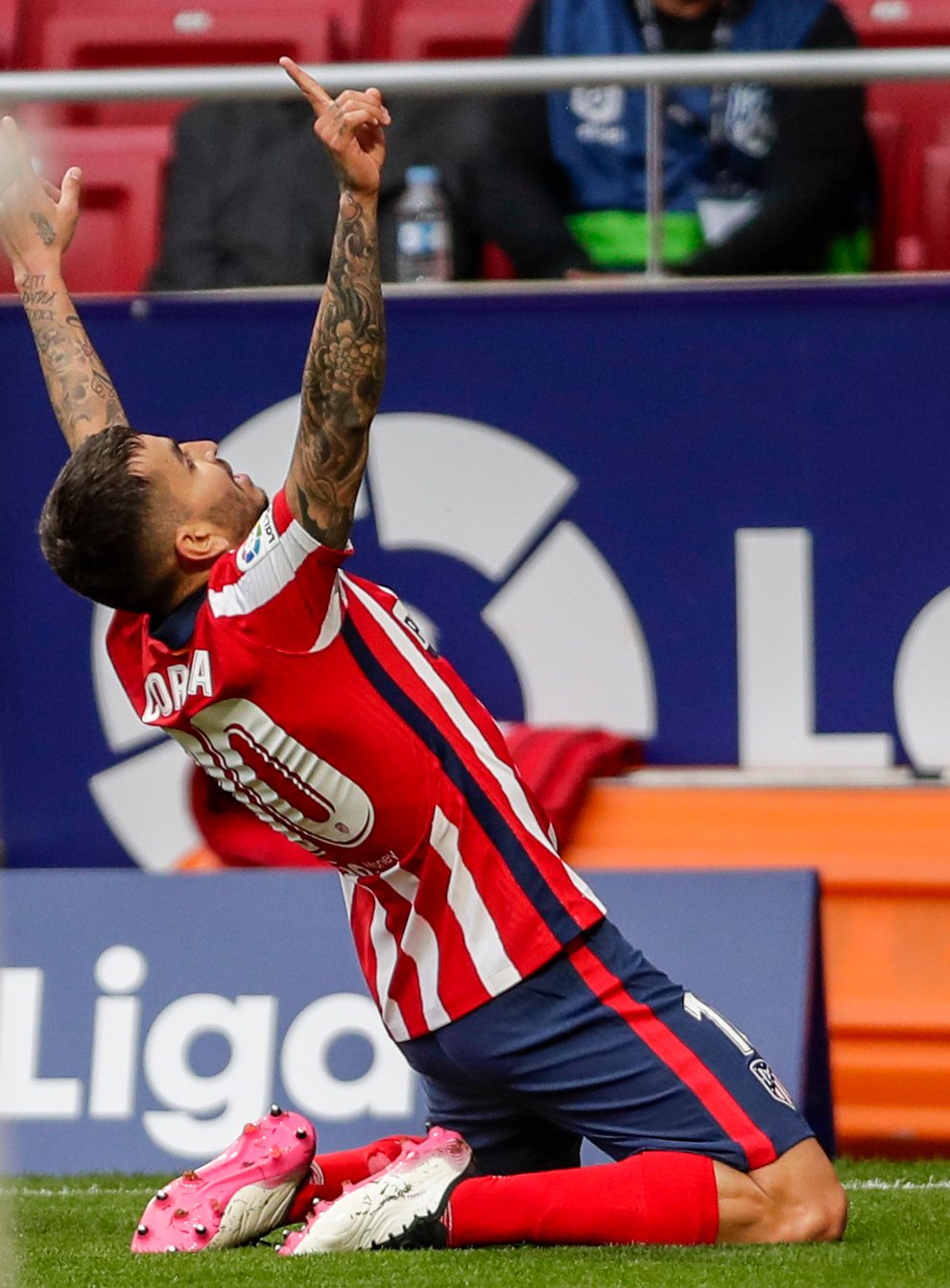 Angel Correa helped Atletico Madrid back to the top of LaLiga