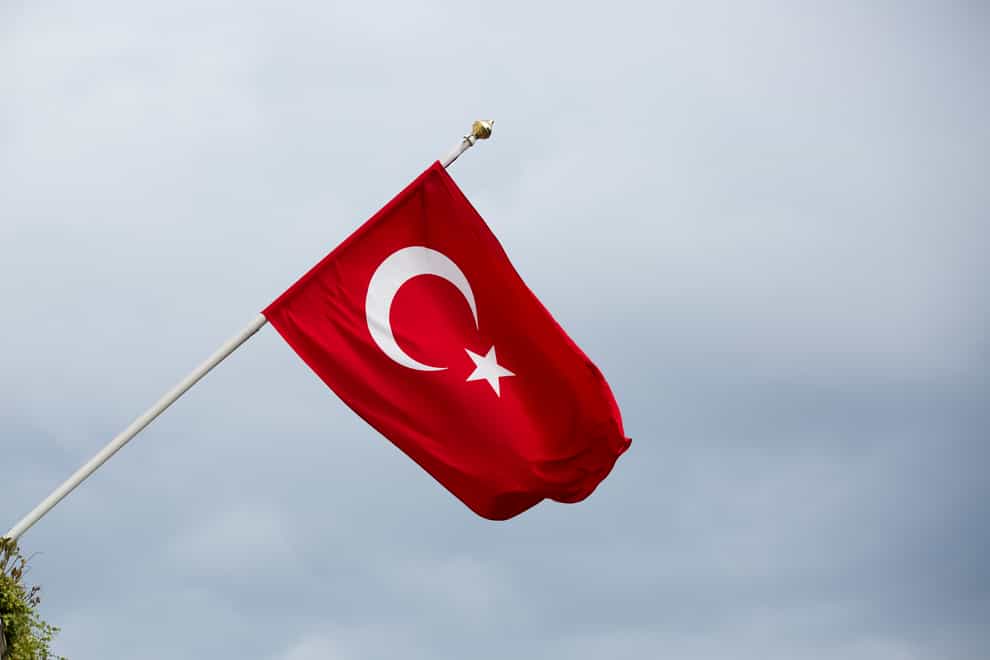 A Turkish flag