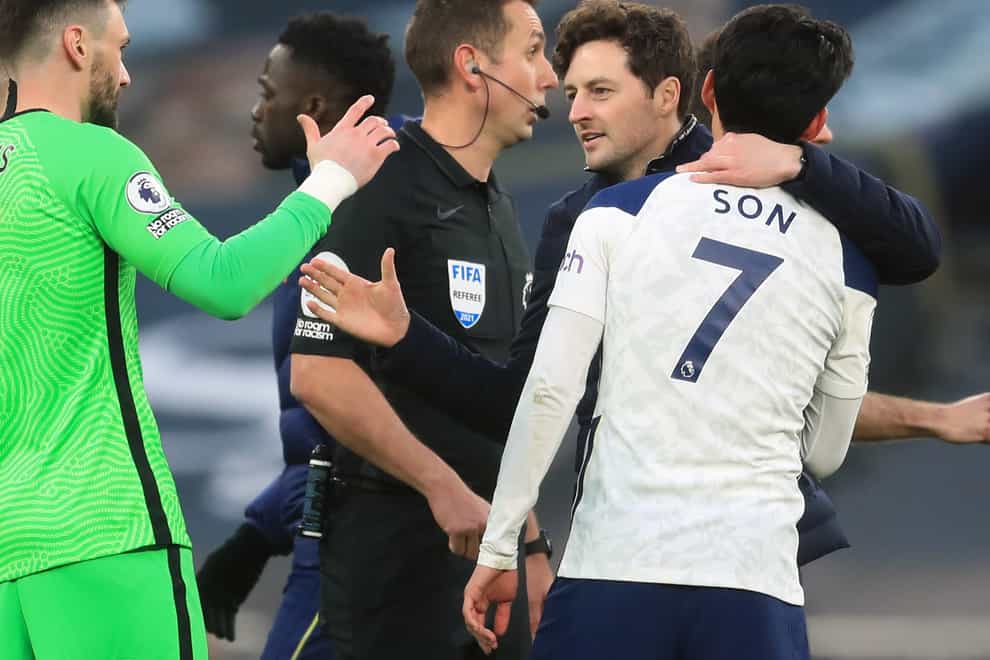 Hugo Lloris. left, says Ryan Mason is already equipped to be a manager