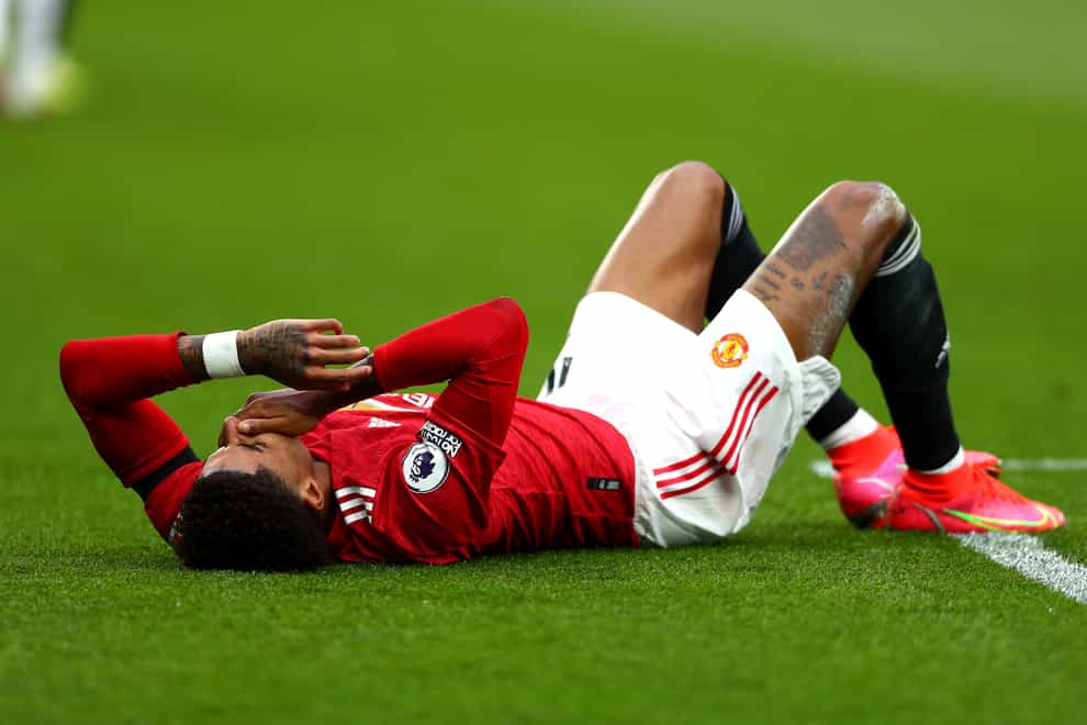 Marcus Rashford is a doubt for Manchester United