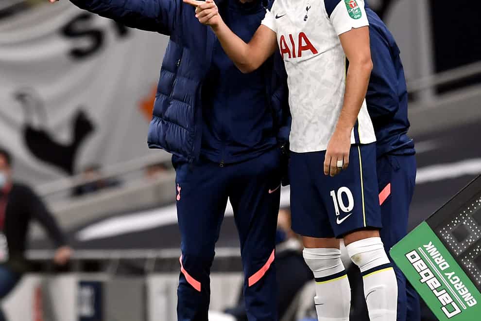 Harry Kane, right, did not find out about Jose Mourinho's sacking until just before it was announced