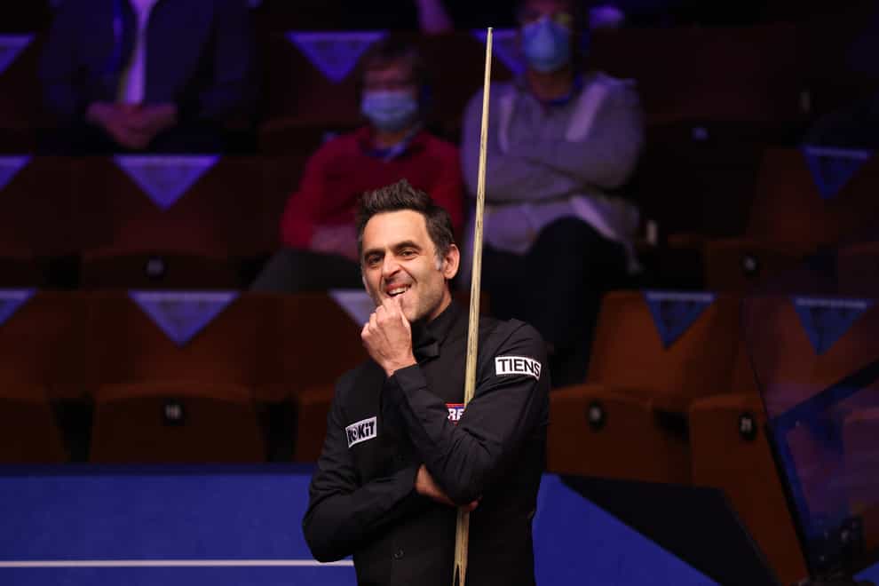 Ronnie O'Sullivan during the match