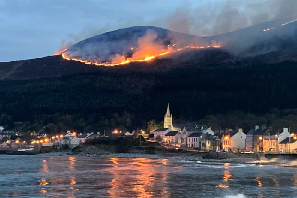Fire in the Mourne Mountains