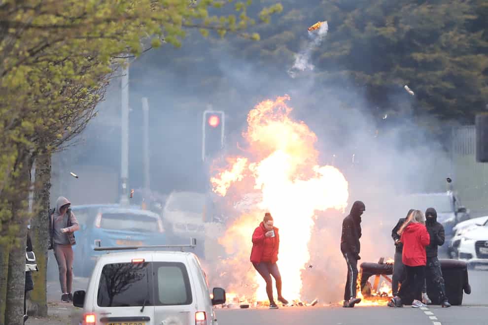 Unrest in Belfast's Shankill Road