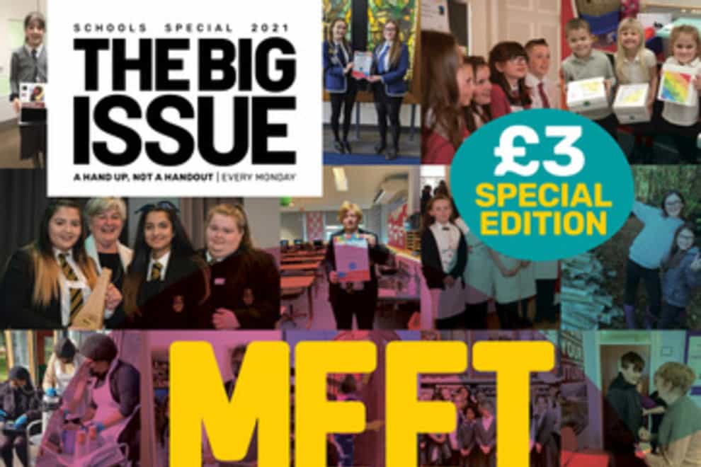 The front cover of the Big Issue schools special