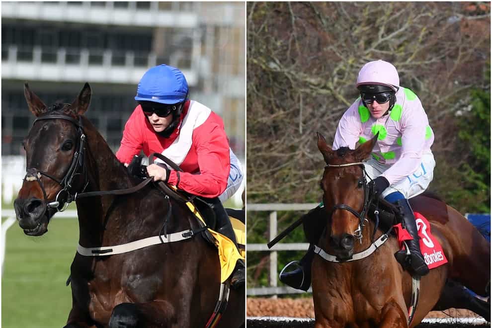 Allaho (left) and Chacun Pour Soi meet at Punchestown on Tuesday