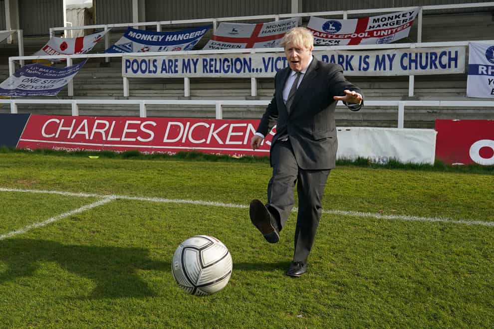 Boris Johnson visits Hartlepool United Football Club