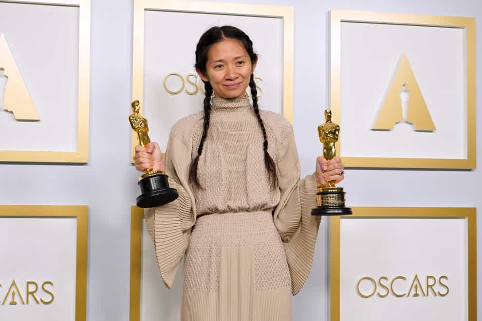 Chloe Zhao with the best picture and best director Oscars for Nomadland