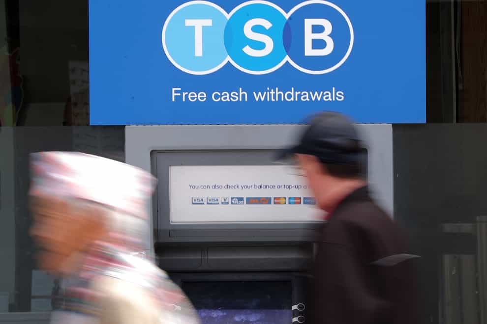 A TSB cash machine
