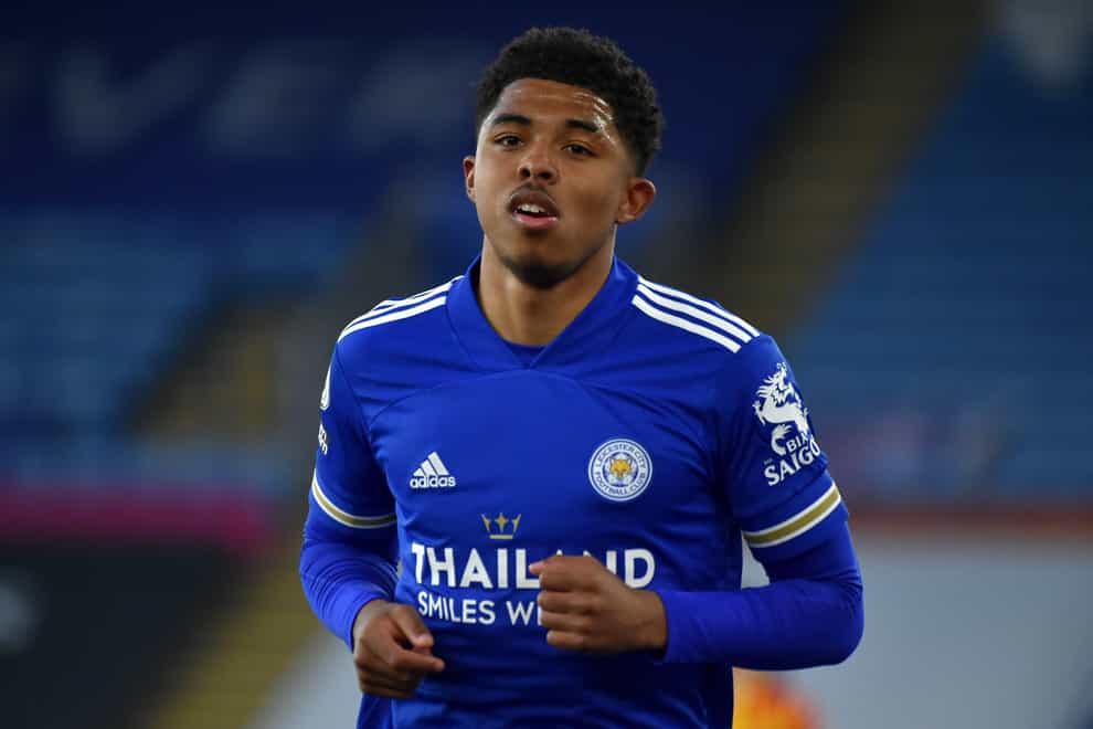 Leicester’s Wesley Fofana during the Premier League match at the King Power Stadium, Leicester. Picture date: Thursday April 22, 2021