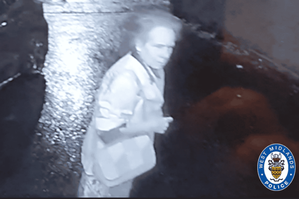 A woman who is subject of an urgent appeal, seen on doorbell camera footage