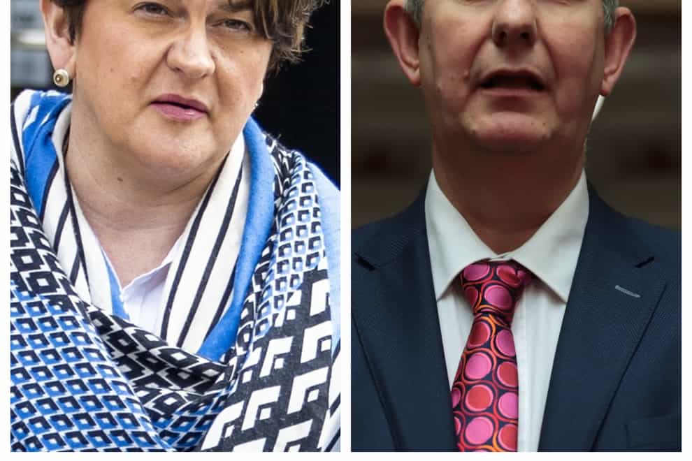 Arlene Foster and Edwin Poots