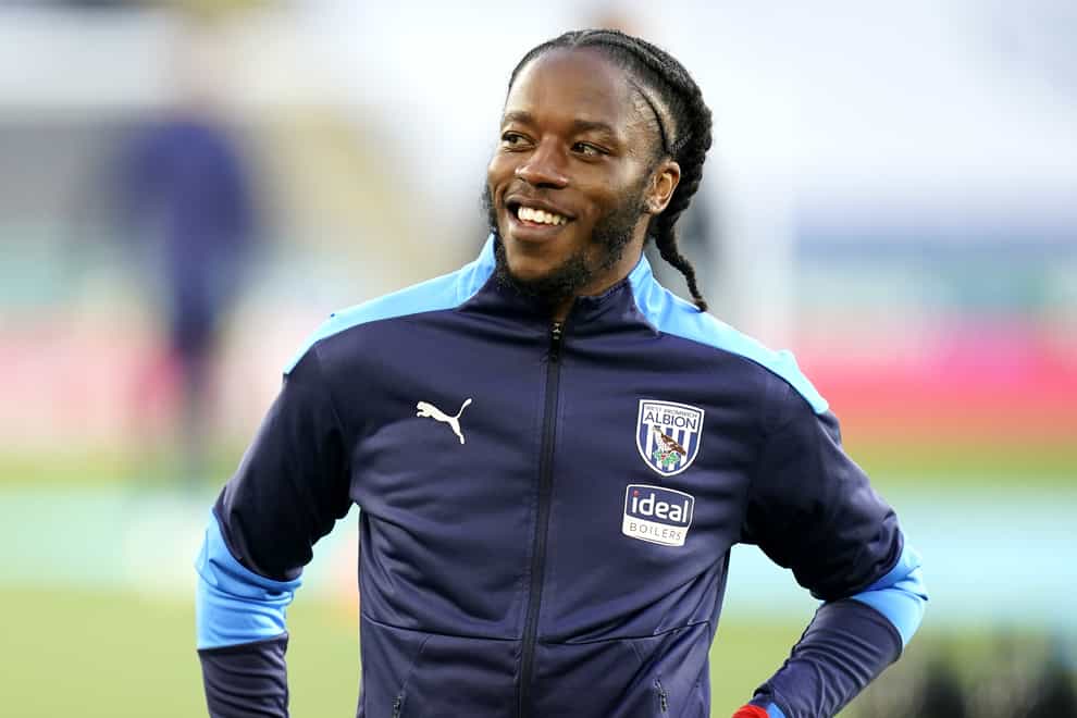West Bromwich Albion’s Romaine Sawyers warming up prior to kick-off during the Premier League match at the King Power Stadium, Leicester (Tim Keeton/PA)