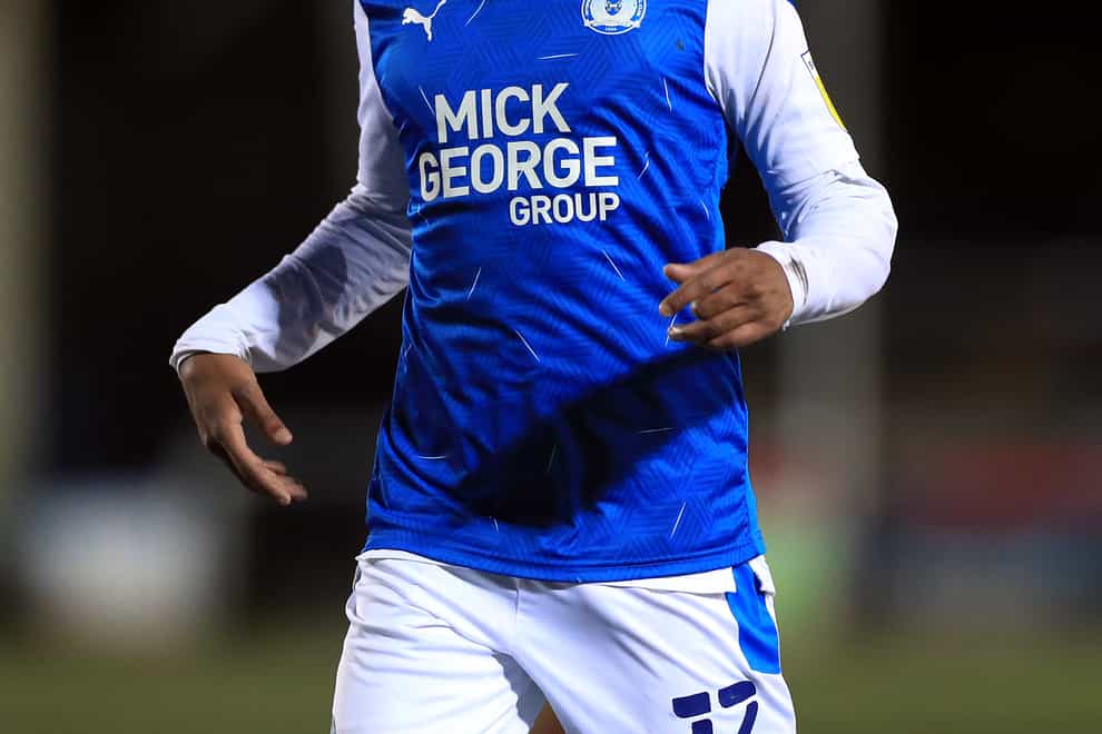 Reece Brown in action for Peterborough