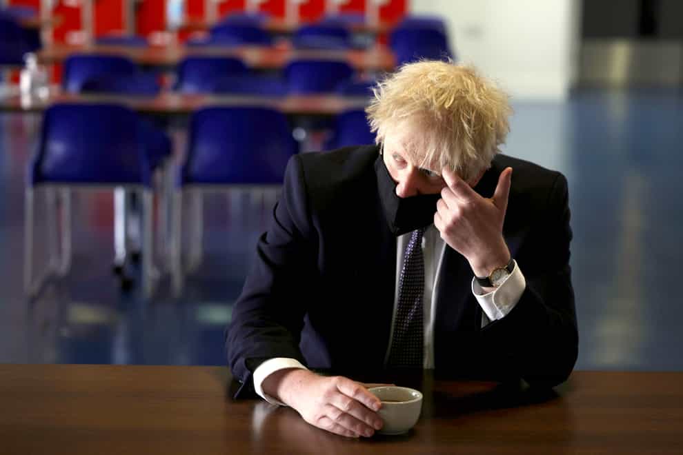 Boris Johnson school visit – London