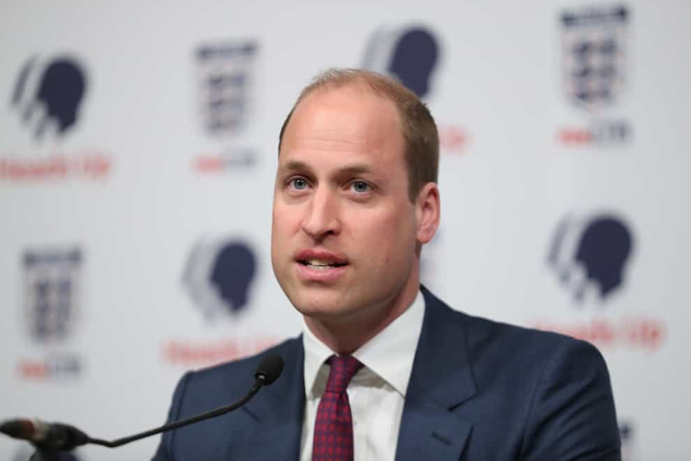 The Duke of Cambridge at the launch of a new mental health campaign at Wembley Stadium
