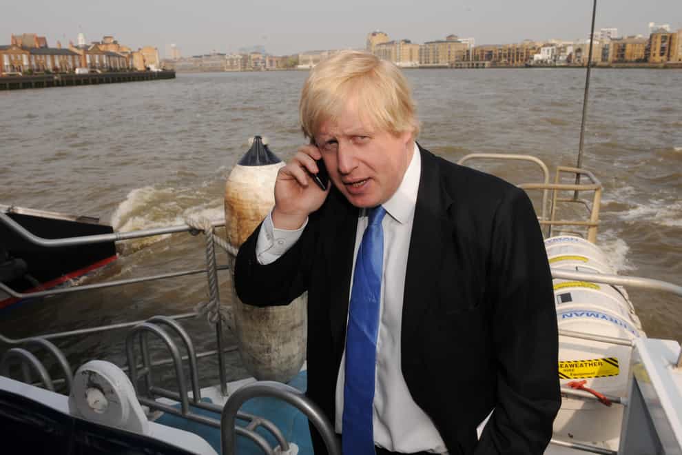 Prime Minister Boris Johnson on the phone