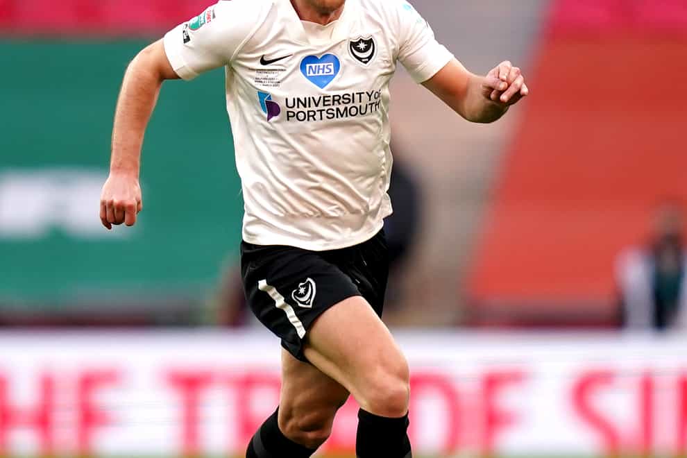 Lee Brown scored twice for Portsmouth