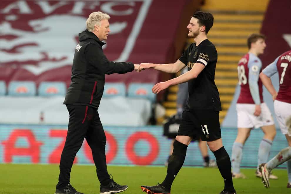 David Moyes says Declan Rice is crucial to West Ham